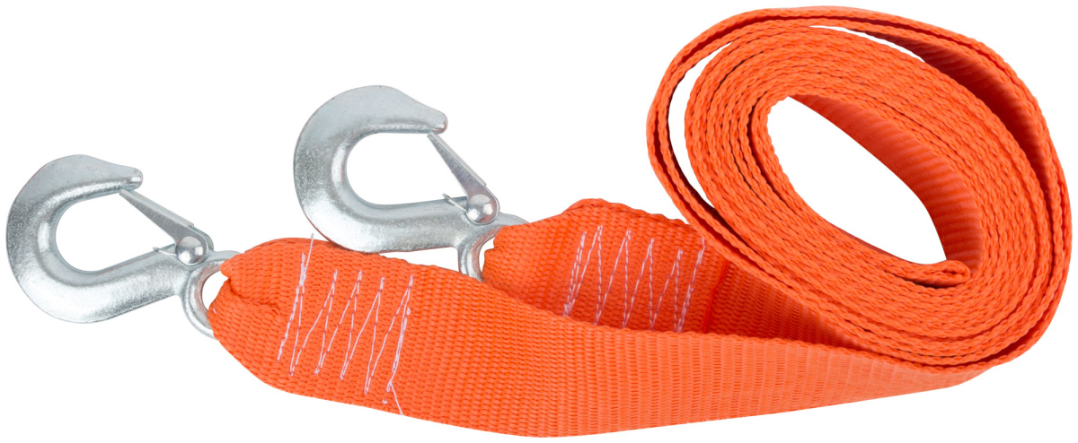 Трос буксировочный 3,5 тонн 2 крюка Россия Арт. 03047