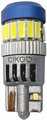 Автолампа светодиодная 12-24V T10 Линза 18SMD синий
