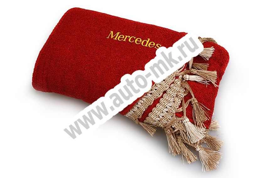 Ламбрекен лобового стекла с углом Mercedes (красный) (2) Арт. 10851