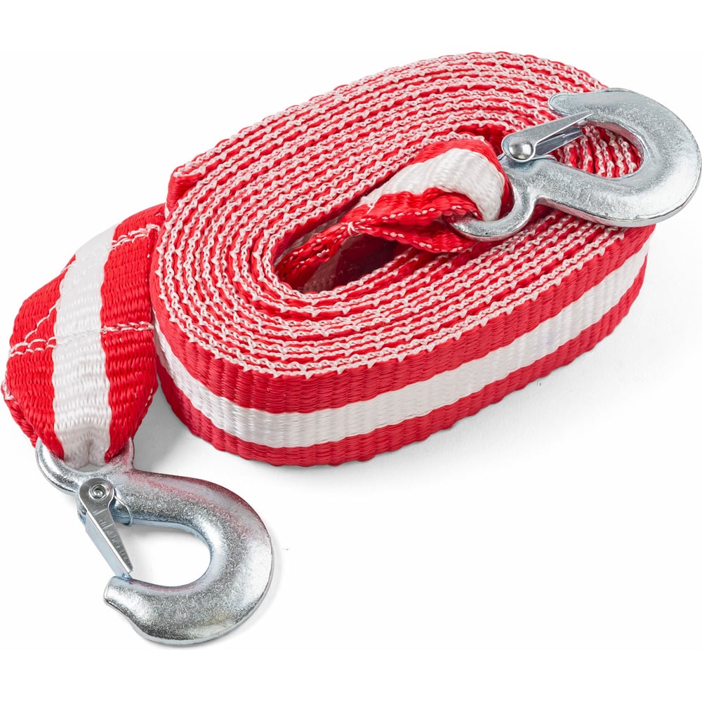 Трос буксировочный лента, AUTOPROFI, 7 тонн, с 2-мя крюками, сумка, длина 5 м., ширина 50 мм., 1 25 (4) Арт. TRL-70 1