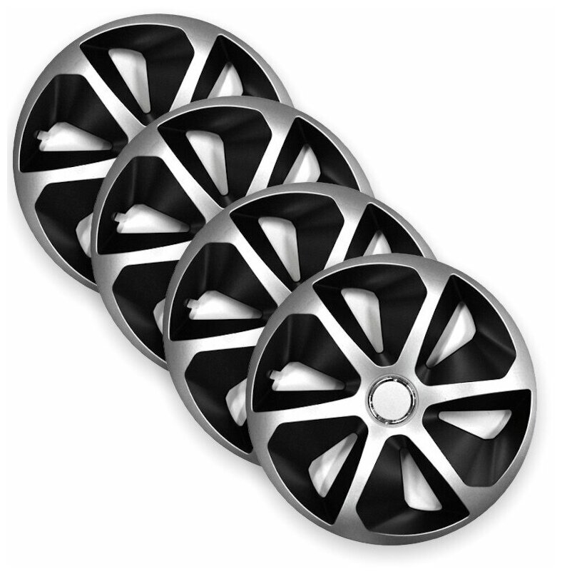 Колпаки R15 РОКО РИНГ МИКС черный 4 шт Джестик (2) Арт. 15-078-RING-MIX