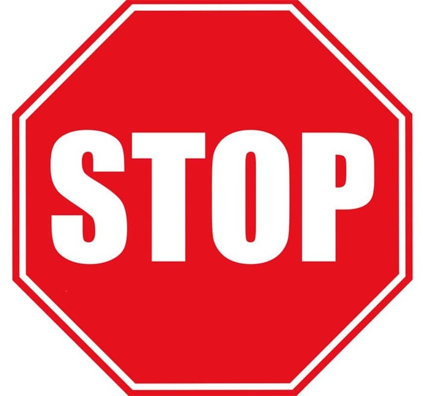 Наклейка   STOP  средний Арт. 1-102