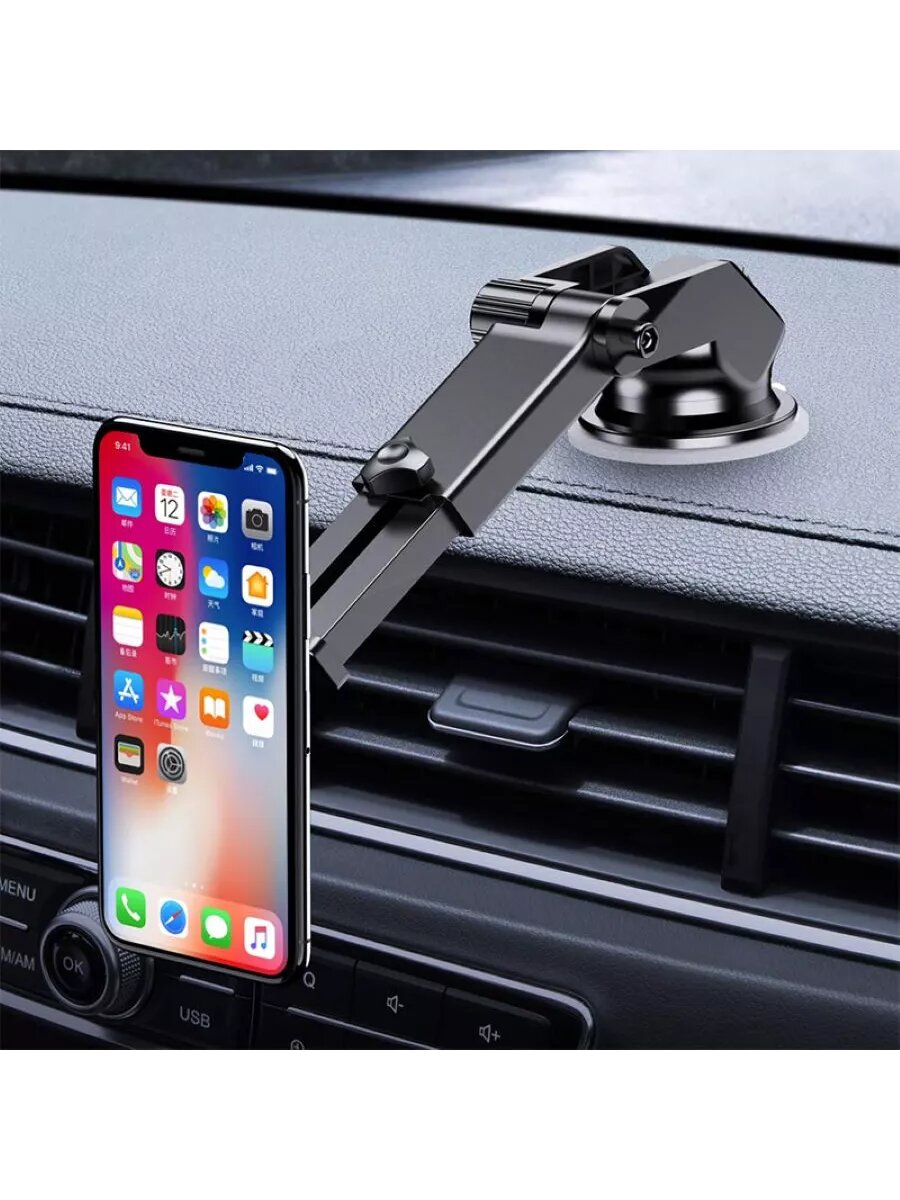 Держатель для телефона автомобильный магнитный  черный (2) Арт. H-A08