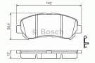 Колодки тормозные NISSAN QASHQAI 1.6 2.0 07- X-TRAIL 07- передние Bosch Арт. 0986494501