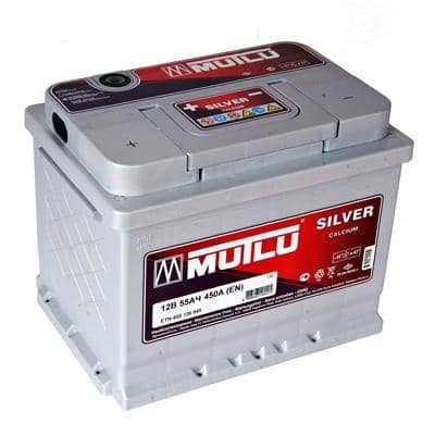 Аккумулятор 55 Aч MUTLU CALCIUM SILVER  п.п.(+,-) (2) Арт. L255045B