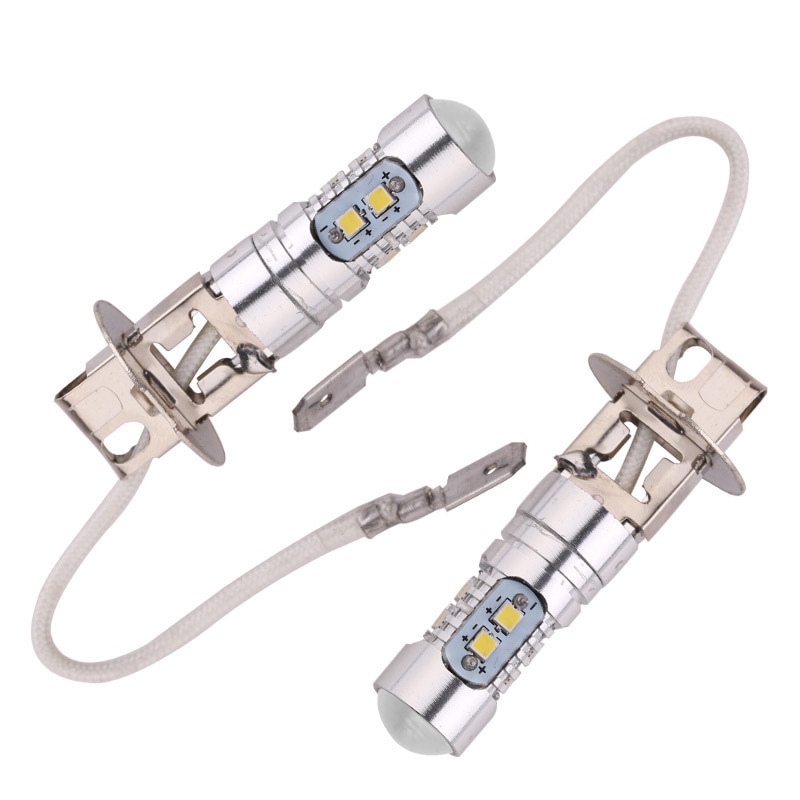 Автолампа светодиодная 12В  H3 линза 10SMD Пара (2 шт.) (1) Арт. 331376_2