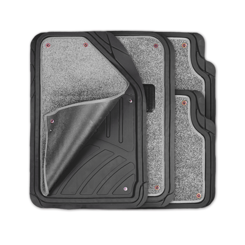 Коврики автомобильные FOCUS 2 TER-420 BK GY (1) Арт. TER-420BK GY