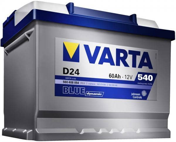 Аккумулятор VARTA Blue Dynamic 60 А ч обратная R+ EN 540A, 242x175x190 D24 560 408 054 313 2 (1) Арт. 560408054