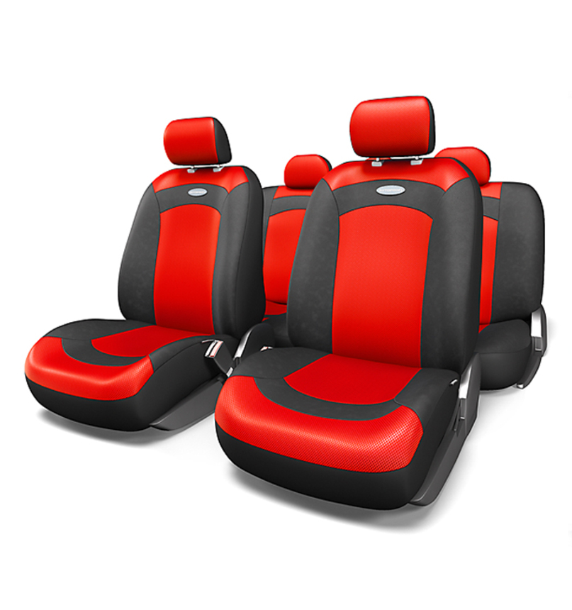 Чехлы автомобильные  Extreme черный красный 1 5 (1) Арт. XTR-803BK RD