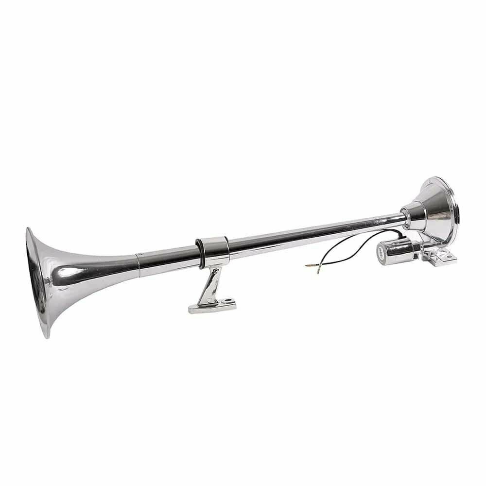 Сигнал 1- рожковый 24 V хром со встроенным электроклапаном.(М) (2) Арт. 6890