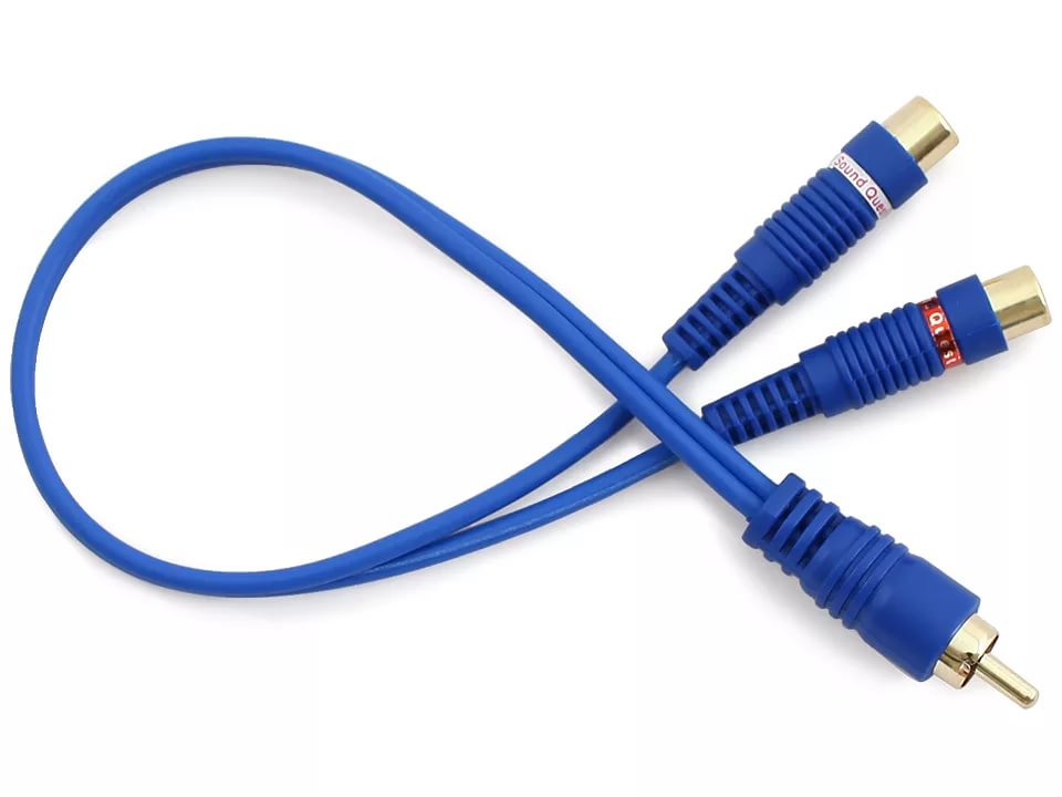 Кабель межблочный акустический, RCA Y  разветвитель 0.3 метра, 1шт. (2 мама+1 папа) GSTAR 5-102 Арт. GSTAR5-102