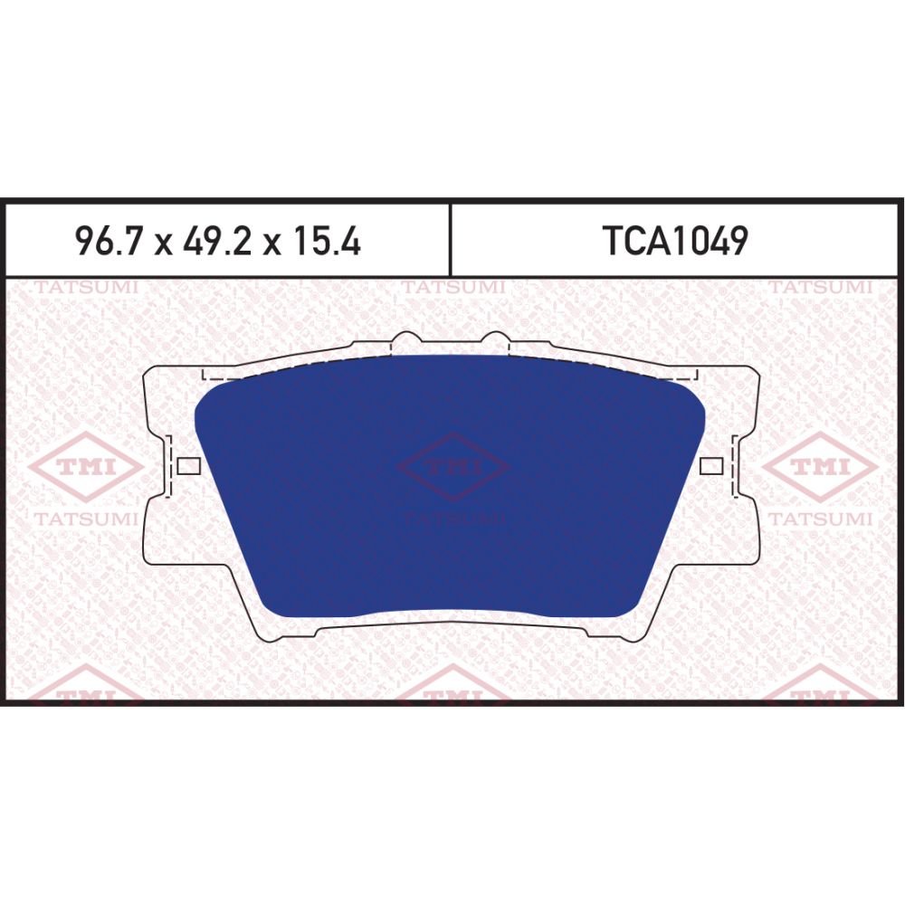 Колодки тормозные дисковые задние TOYOTA RAV4 06-   Арт. TCA1049