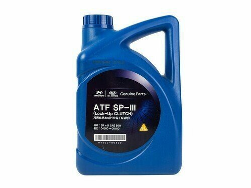 Масло трансмиссионное полусинтетическое HYUNDAI KIA ATF SP-III 4л 04500-00400 Арт. 0450000400