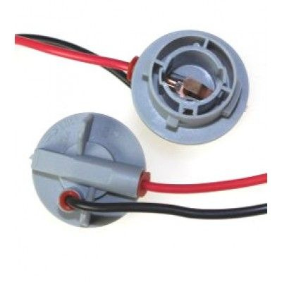 Патрон для лампы 1156 P21W цоколь одноконтактный с проводами для корейских авто (2) Арт. 904646