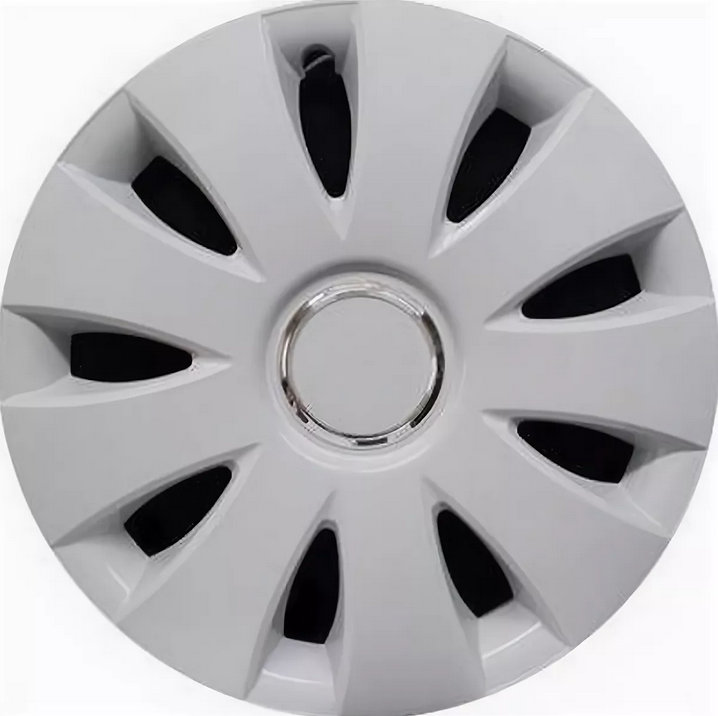 Колпаки на колеса R14 АУРА РИНГ БЕЛЫЙ (4шт.) (2) Арт. 14-073-RING-BI