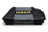 Чехол-сиденья ЭКО КОЖА (серый) IVECO (2 ремня) Арт. 14395