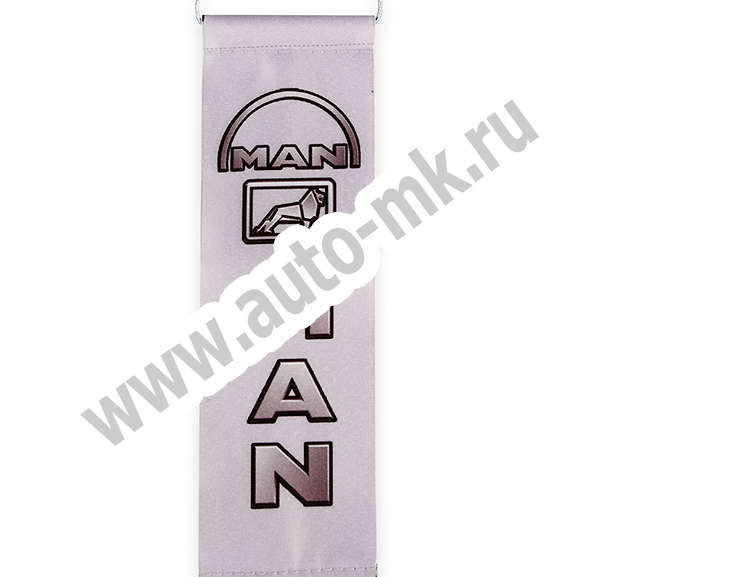 Вымпел  MAN   и девушка  ( 5,5х20см) бахрома серый (1) Арт. 10158