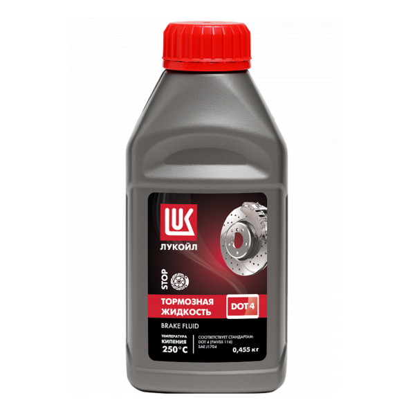 Жидкость тормозная ЛУКОЙЛ ДОТ-4  455гр (2) Арт. 1339420