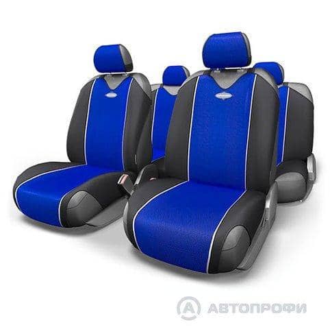 Майки CARBON, полиэстер под карбон, 9 предметов, синий, 1 6 (1) Арт. CRB-802BL