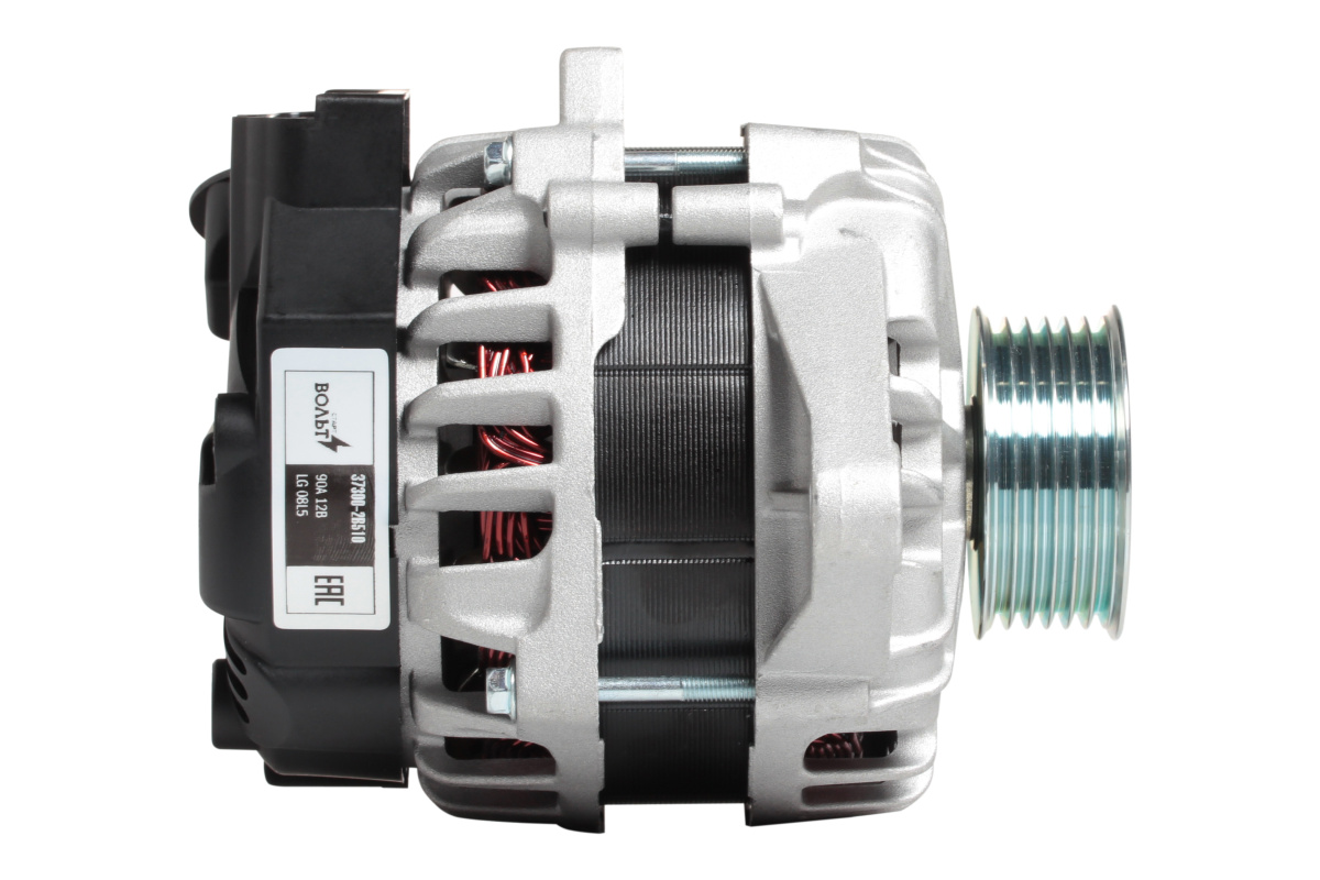 Генератор (12V 90A) СТАРТ ВОЛЬТ LG 08L4 HYUNDAI Solaris KIA Rio III  нов.обр. (1) Арт. LG08L4