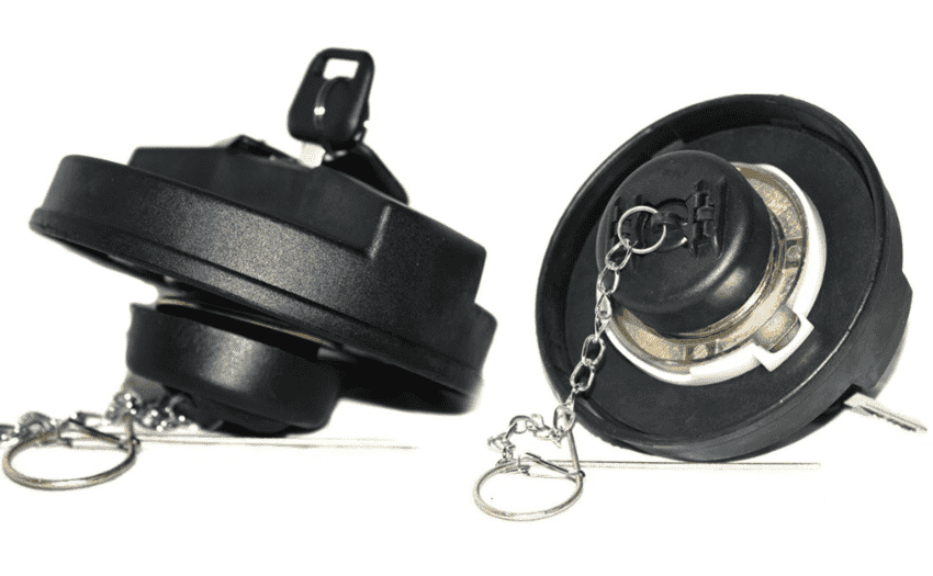 Крышка бака топливного с ключом DISEL 80мм (черный пластик) на грузовые (1) Арт. 6762