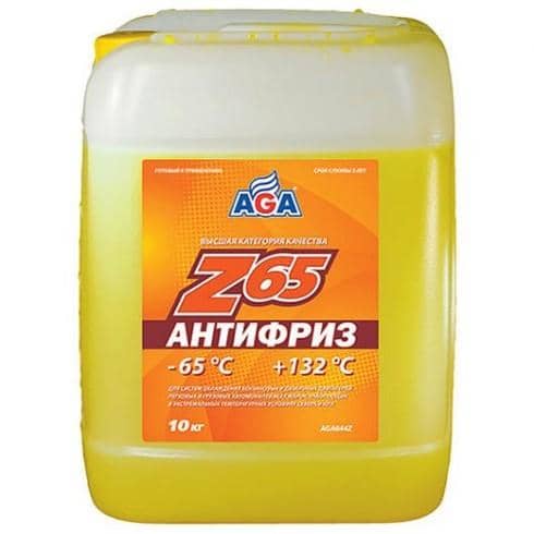 Антифриз10л.   -65С  желтый (2) Арт. AGA044Z