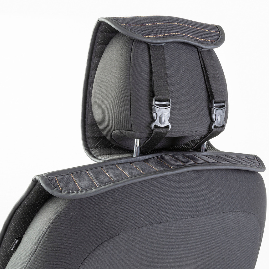 Накидки на передние сиденья  Car Performance , 2 шт., fiberflax CUS-1022 BK BE (4) Арт. CUS-1022BK BE