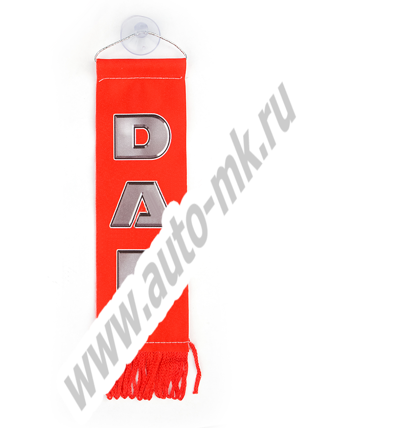 Вымпел  DAF  ( 5,5х20см) бахрома красный Арт. 12407