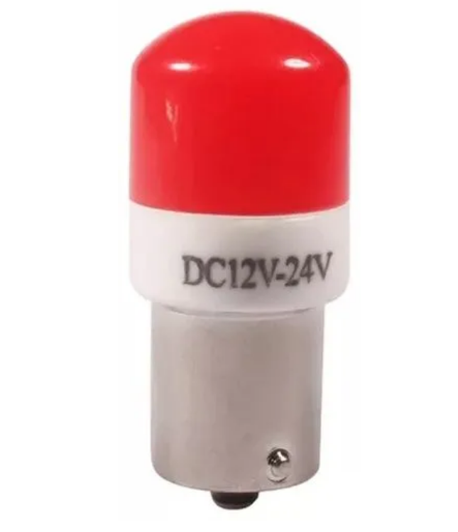 Автолампа светодиодная 12-24V LED 1 конт. красная мигающая на стоп сигнал Стробоскоп Арт. 325619