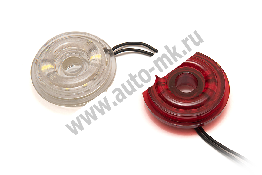 Элемент фонаря светодиодный бегущие огни ГФ красно-белый в (рожки) 102  Лучик Бегунок Арт. 15295