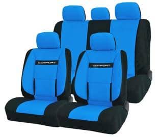 Чехлы автомобильные  Comfort черный синий 1 5 (1) Арт. COM-1105BK BL