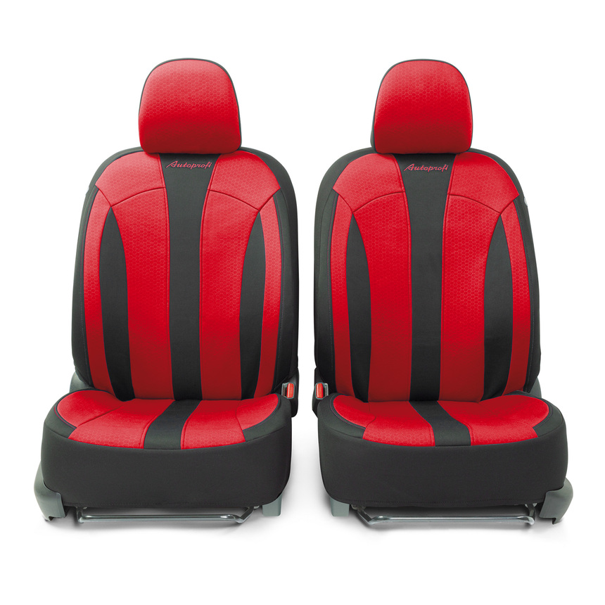 Авточехлы PERFORMANCE, материал hexagon polyester, PRF-1505 BK RD (2) Арт. PRF-1505BK RD