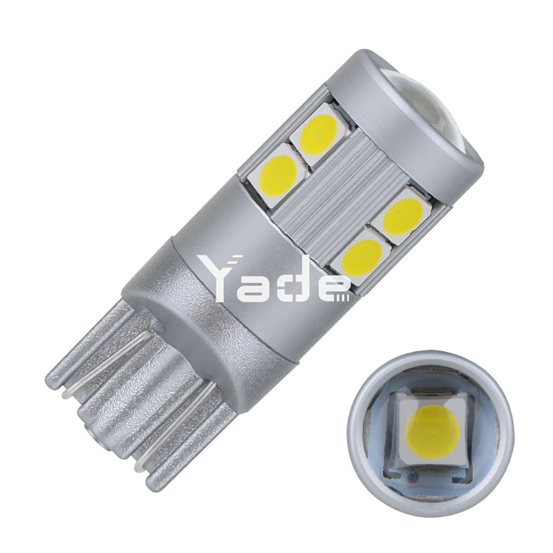 Автолампа светодиодная 12-24V T10 9SMDс обманкой безцокол мини (2)