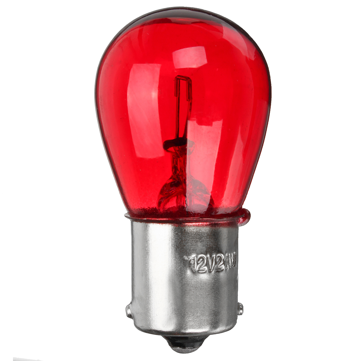 Автолампа 12V 21, 1-контактная AVS красная (1) Арт. A78180S