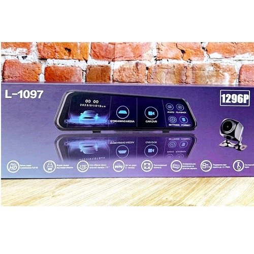 Зеркало внутрисалонное с видеорегистратором  1296P (3) Арт. L1097