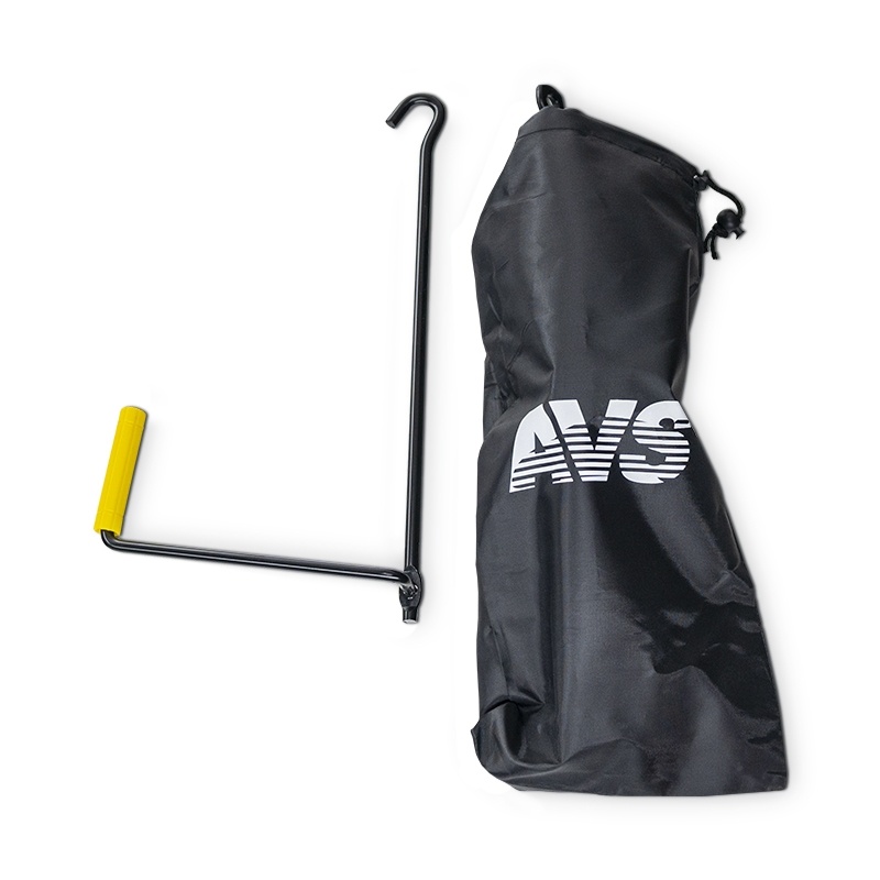 Домкрат ромбический AVS JA-2000R, 2т, 120-413мм с резиновой опорой + сумка в комплекте (4) Арт. A80677S