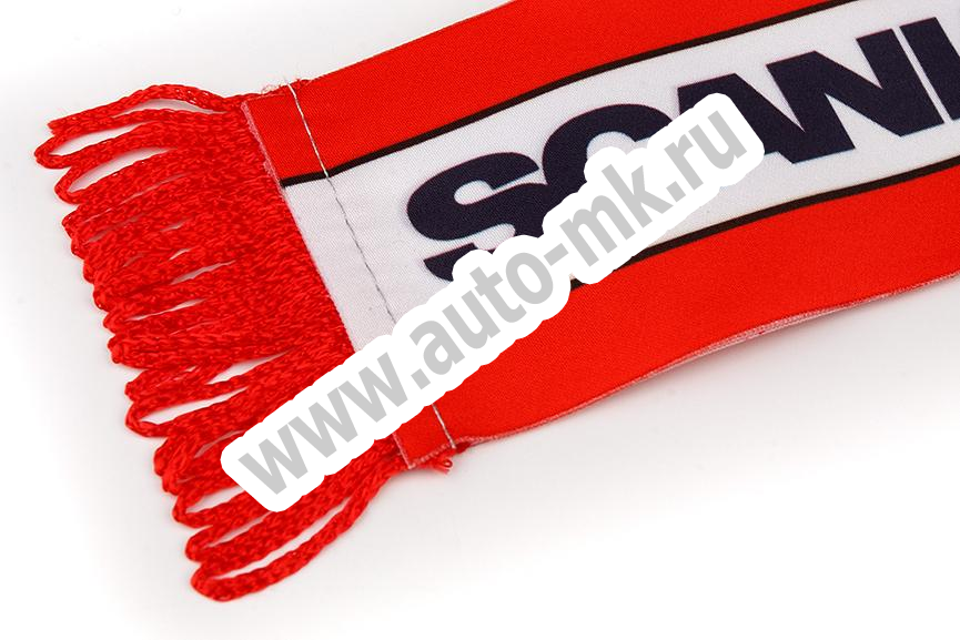 Вымпел  SCANIA  ( 5,5х20см) бахрома красный (2) Арт. 12398