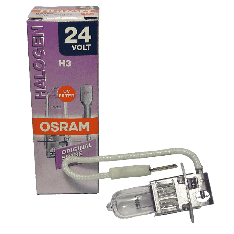 Автолампа H3 24V 70W (PK22S) OSRAM (2) Арт. 64156