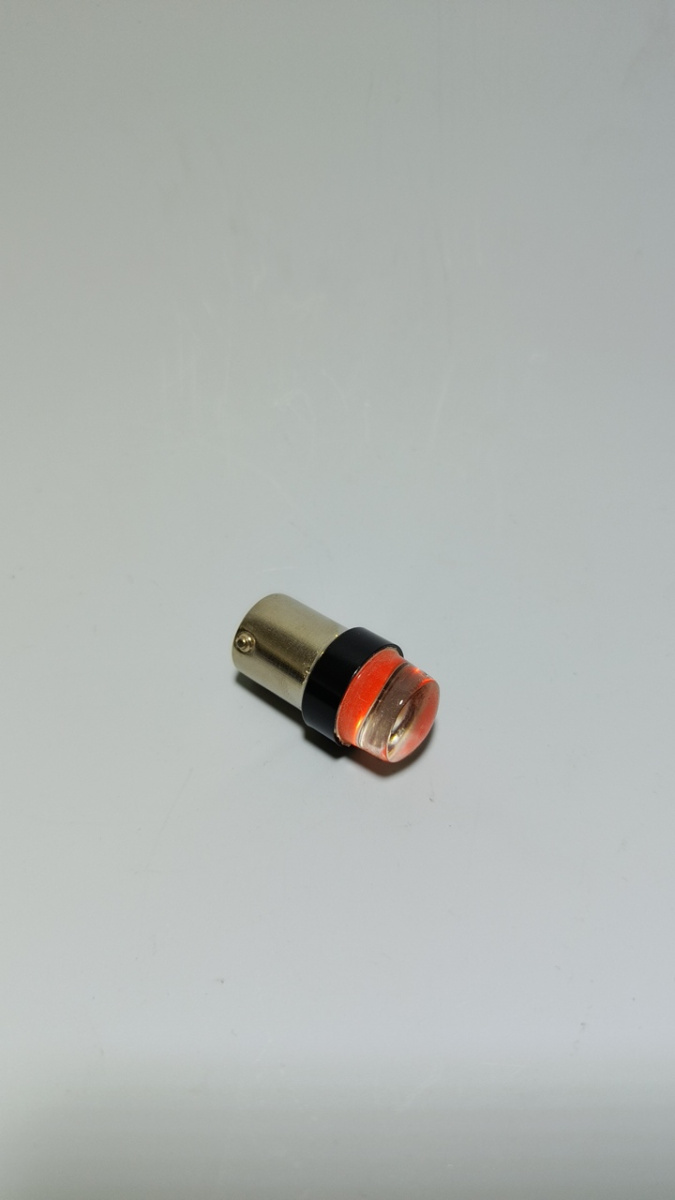 Автолампа светодиодная LED P21W 24V BA15s красная в силиконе (1)