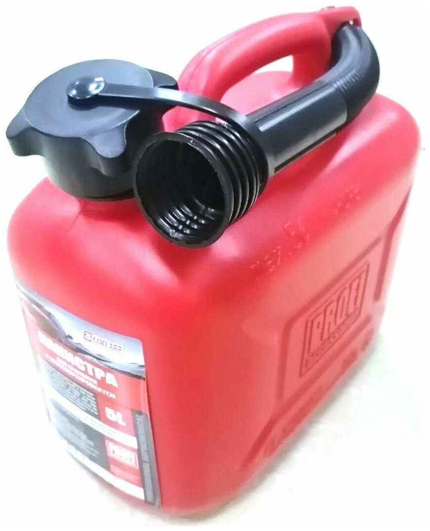 Канистра 5л для топлива в комплекте с крышкой и лейкой 3TON (1) Арт. 55297