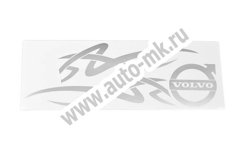 Наклейка уголок  Volvo  наружная серебро к-т. Арт. 8855