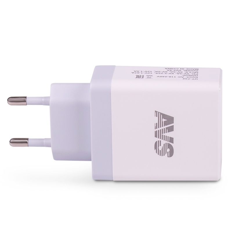 USB сетевое зарядное устройство AVS 4 порта UT-732  (QC 3.0, PD Type C, 3A ) (6) Арт. A85225S