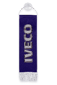 Вымпел  IVECO  ( 5,5х20см) бахрома синий (3) Арт. 12402