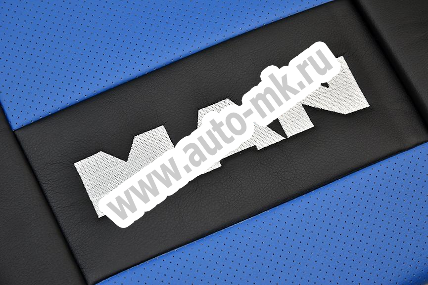 Чехол-сиденья ЭКО КОЖА (синий) MAN TGA (2 ремня) 119670 (2) Арт. 13258