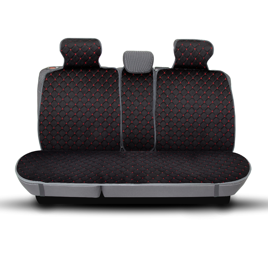 Накидки на сиденья автомобиля  Car Performance  (на весь салон), алькантара CUS-1015 BK RD (3) Арт. CUS-1015BK RD