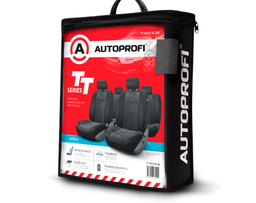 Автомобильные чехлы TT, полиэстер велюр, 9 предметов TT-902V BK BK (4) Арт. TT-902VBK BK