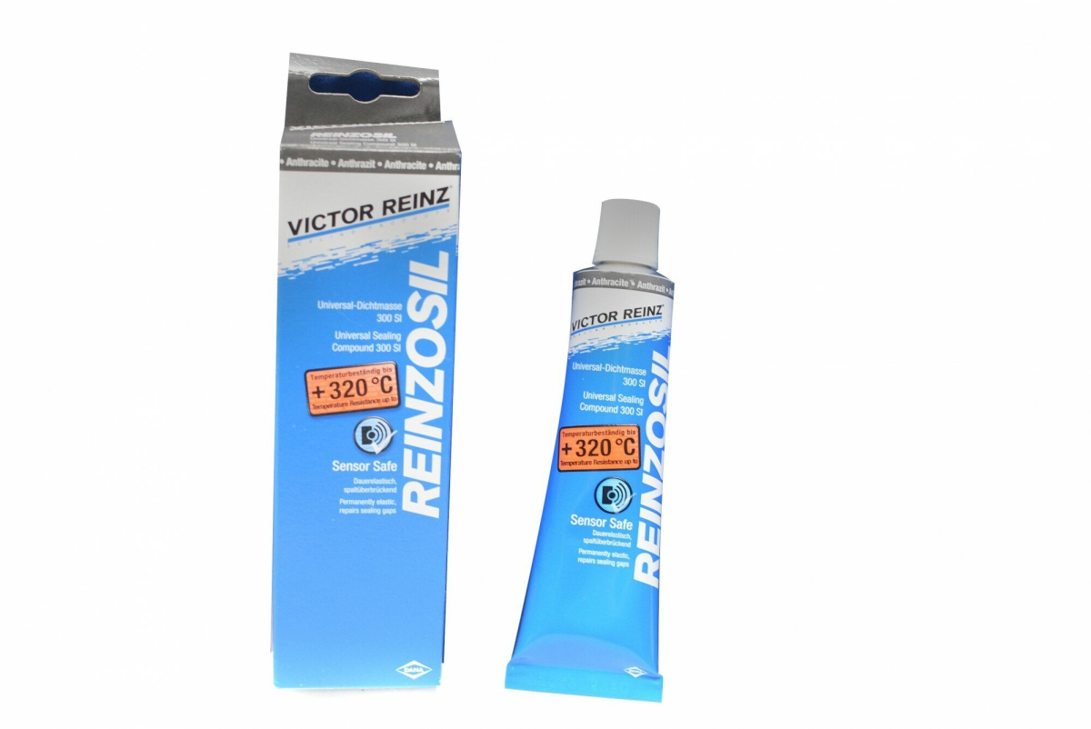 Герметик силиконовый серый эластичный 70 мл от 50C до +320C VICTOR REINZ Германия Арт. 703141410