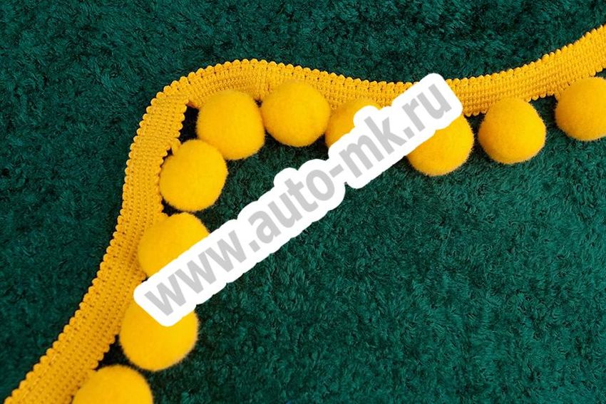 Шторы Универсальный комплект зеленый (шторы лобов.+ спальник, ламбрекен лобов. + спальника) (2) Арт. 9348