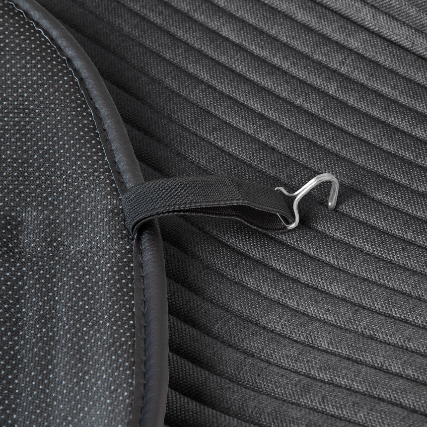 Накидки на передние сиденья Car Performance, 2 шт. материал  fiberflax (лен), среднее плетение, горм (7) Арт. CUS-1042BK