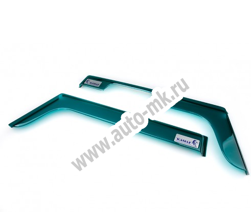 Дефлектор КАМАЗ ЕВРО зеленый комплект (мал.угол) Арт. 10885